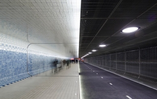 Tunnel pedonale e ciclistico ad Amsterdam